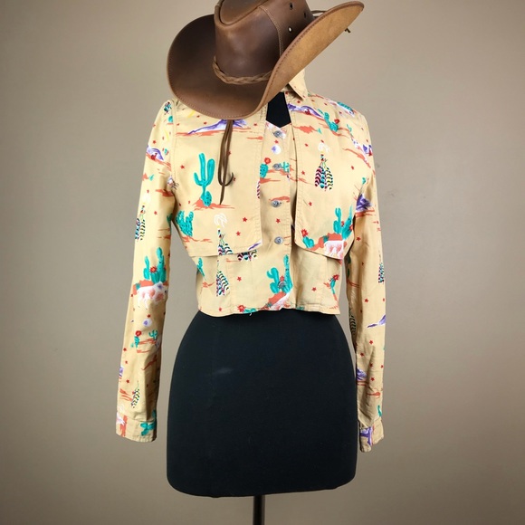 Rodeo Western Wear Tops - Vintage Rodeo Western Cowgirl Native American Wear